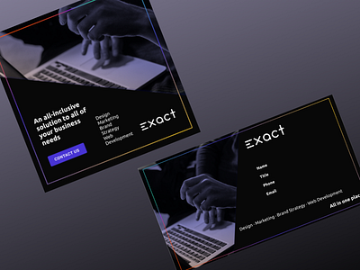 EXACT Facebook ad/Business Card Design ad design branding design