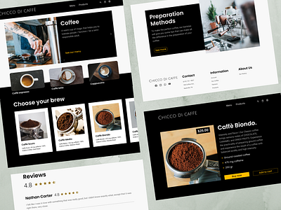 Chicco Di Cafe Website Design branding design web design