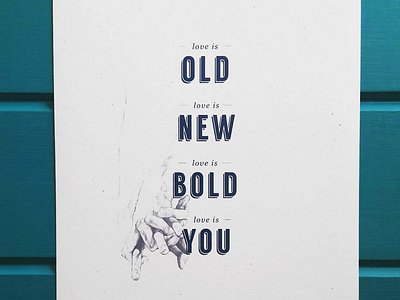 Playing with type illustrations poster print type