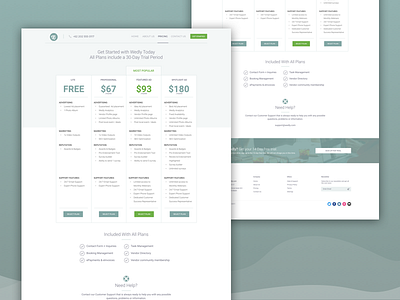 Pricing page Design