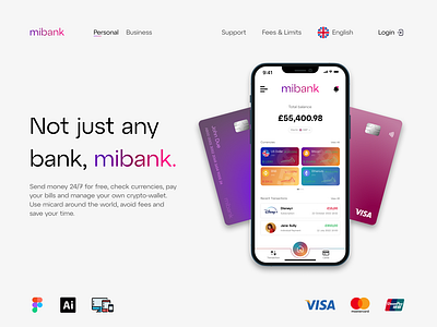 Mibank - Mobile & Web App Design