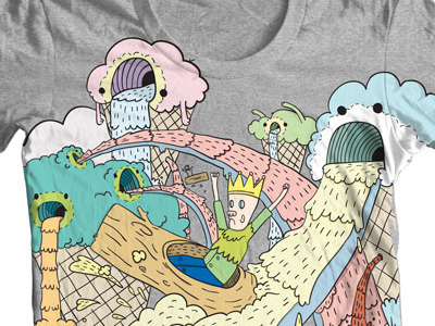 Ice Cream Flume concept ice cream illustration tshirt