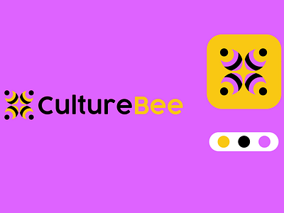 Logo design for culturebee, modern brand logo design. bee logo brand identity branding branding logo design digitalization graphic design logo logo design logo designer logo type logos modern symbol technology