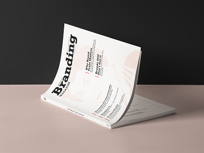 Branding Magazine Issue branding design editorial graphic magazine typography