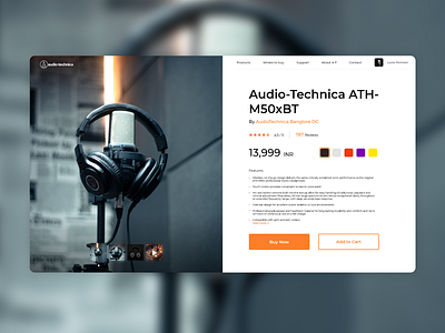 Daily UI #012 - E-Commerce Shop 012 dailyui design headphones inspiration interaction photography screen ui uiux