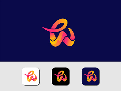 W E  logo design for a fictional dating app