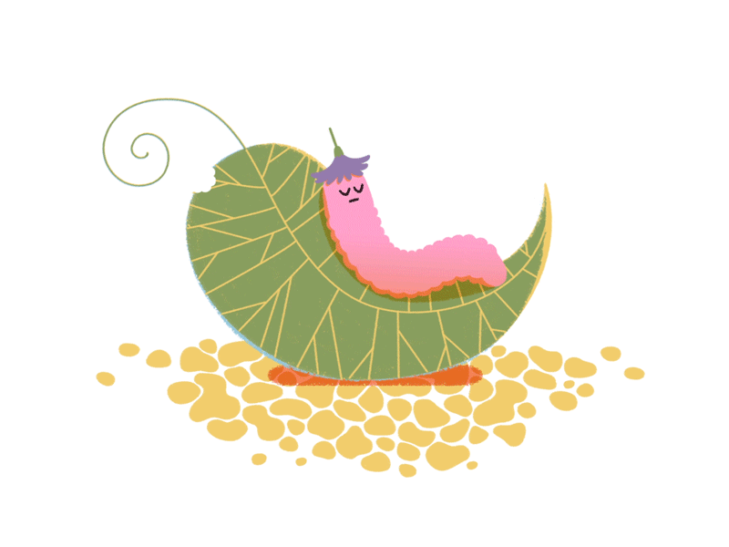 Chillout Dribbble caterpillar childish chillout rocking chair