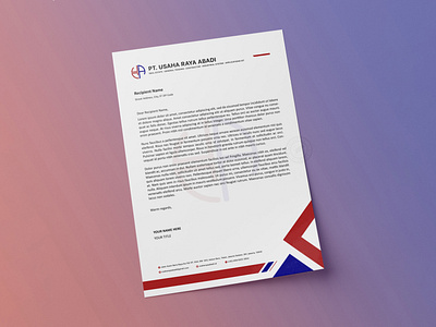 Usaha Raya Abadi Letterhead branding design graphic design illustration vector