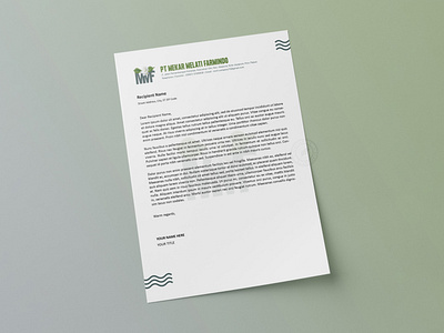 Mekar Melati Farmindo Letterhead branding design graphic design illustration vector