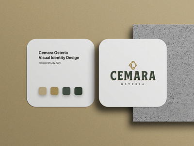 Cemara Osteria Visual Identity branding design graphic design illustration logo vector