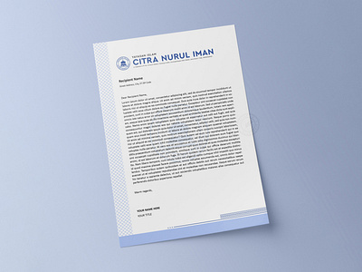 Citra Nurul Iman Letterhead branding design graphic design illustration vector