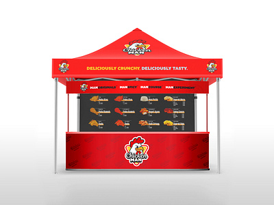 Chicken Man Food Stall branding design graphic design illustration vector