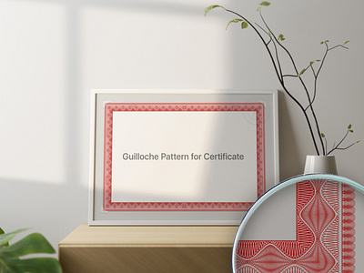 Guilloche Pattern Certificate