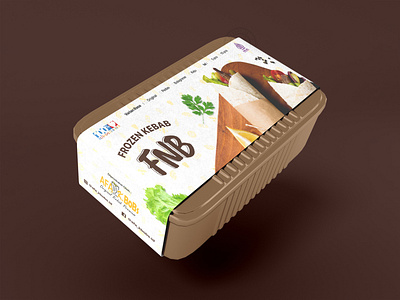 FNB Frozen Kebab Packaging branding design graphic design illustration vector