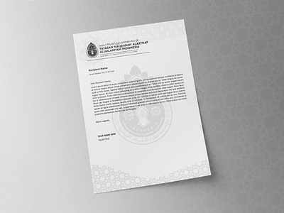 Naqaabah Alasyraf Aljailaniyah Letterhead branding design graphic design illustration vector