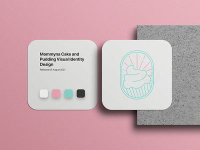 Mommyna Cake & Pudding Visual Identity branding design graphic design icon illustration logo vector