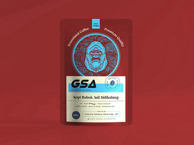 GSA Ground Coffee Packaging branding design graphic design illustration vector