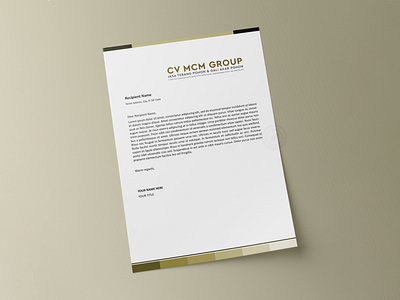 MCM Group Letterhead branding design graphic design illustration vector