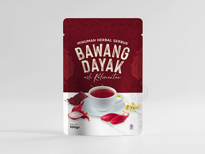 Teh Bawang Dayak Packaging branding design graphic design illustration vector