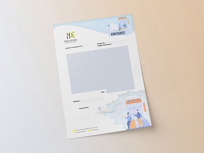 Nusa Explore Travel Agency Letterhead branding design graphic design illustration vector
