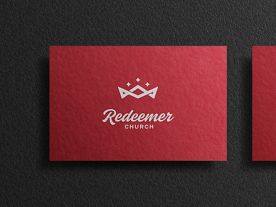 Redeemer Church business card church crown identity logo mark rebrand ringside