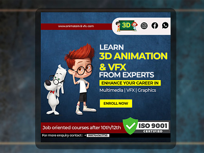 3D ANIMATION &VFX DESIGN..... adobe photoshop banner branding design graphic design illustration logo photoshop social media ui