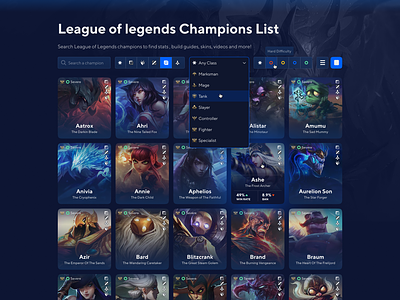 Champions Builds for GOSU.AI