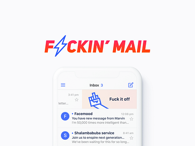 Fuckin' mail app design ios iphone mail mobile ui ux