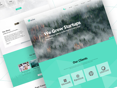 Spike Landing Page design ui ux web webdesign website xd