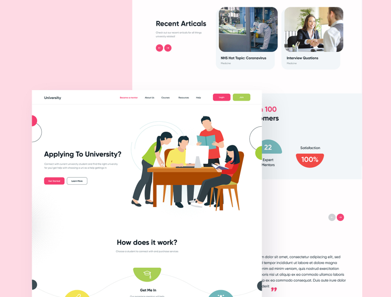 Web Landing Page UI Design by Bhumi on Dribbble