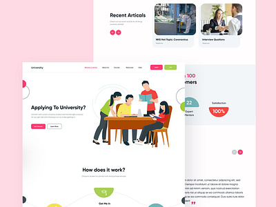 Web Landing Page UI Design