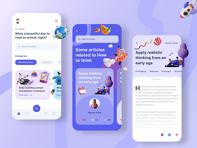 Article App UI/UX Design