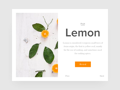 Lemon gird ui design web design