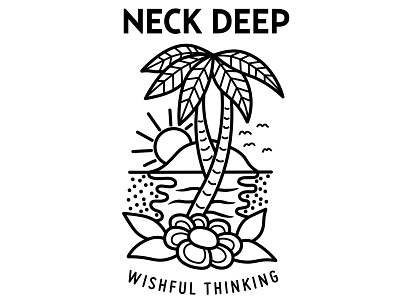 Neck Deep graphic design illustration merch design neck deep pop punk