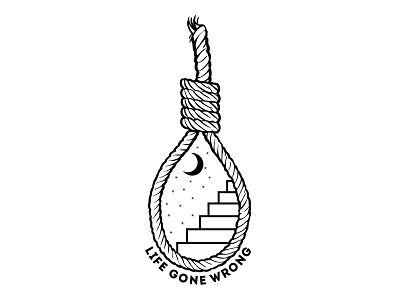 Life Gone Wrong graphic design illustration logo merch design