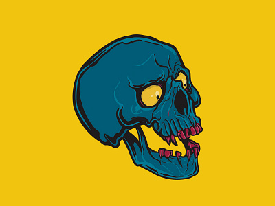 Colorful skull design drawing graphic design illustration illustrator logo design skull tattoo