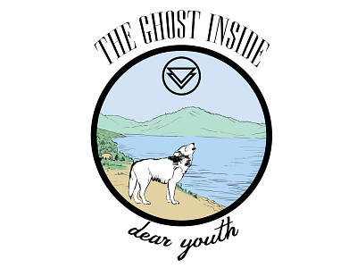 Wolf apparel clothing design graphic design illustration illustrator logo merch design the ghost inside vector