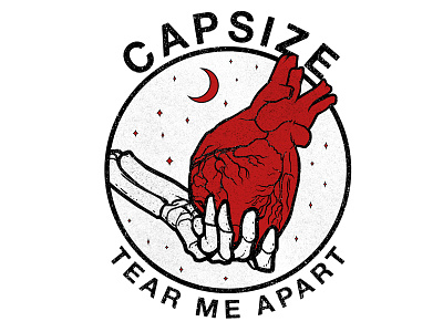 Tear Me Apart apparel bold capsize design drawing graphic design heart illustration illustrator logo photoshop vector
