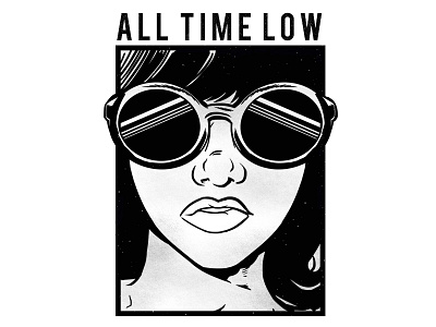 Vintage Girl all time low apparel bold clothing comic design drawing graphic design illustration illustrator pop punk vector