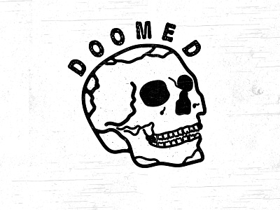 Doomed bold commission design drawing graphic design graphic designer illustration illustrator logo photoshop skull vector