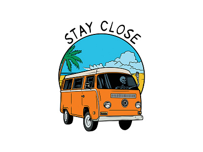 Stay Close art artwork commission design drawing graphic design graphic designer illustration illustrator shirt design tee vector