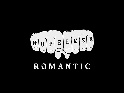 Hopeless Romantic art artwork commission design drawing graphic design graphic designer illustration illustrator shirt design tee vector