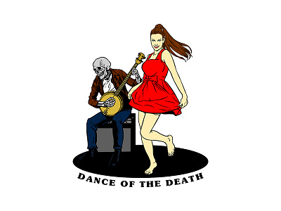 Dance Of The Death art artwork commission design drawing graphic design graphic designer illustration illustrator shirt design tee vector