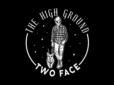 The High Ground art artwork commission design drawing graphic design graphic designer illustration illustrator shirt design tee vector