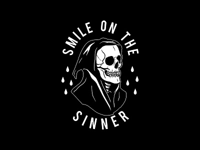 Smile On The Sinner art artwork commission design drawing graphic design graphic designer illustration illustrator shirt design tee vector