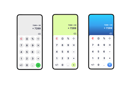 Daily UI Challenge #4 - Calculator screen app dailyui design graphic design ui ux