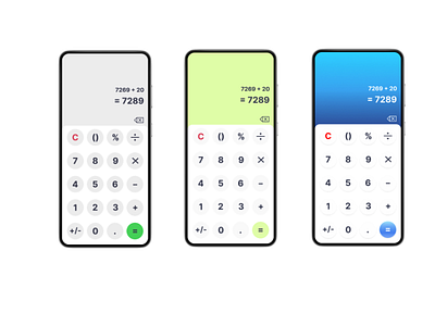 Daily UI Challenge #4 - Calculator screen