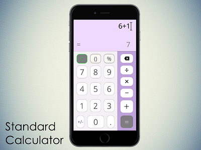 Standard Calculator dailyui dailyui04