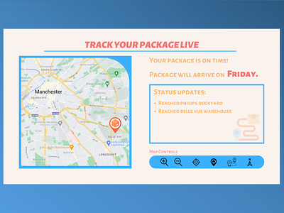 Location Tracker- Track your package #DailyUI20