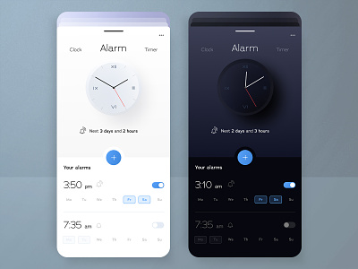 #4 System Clock Darkmode ⏰ | 99+ Days in the Lab blue clock dark dark theme darkmode figma gradient grey mobile system ui time translucent typography watch